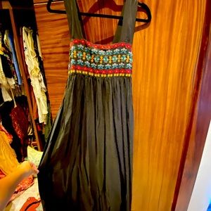 Natural Life Embroidered Boho maxi dress
